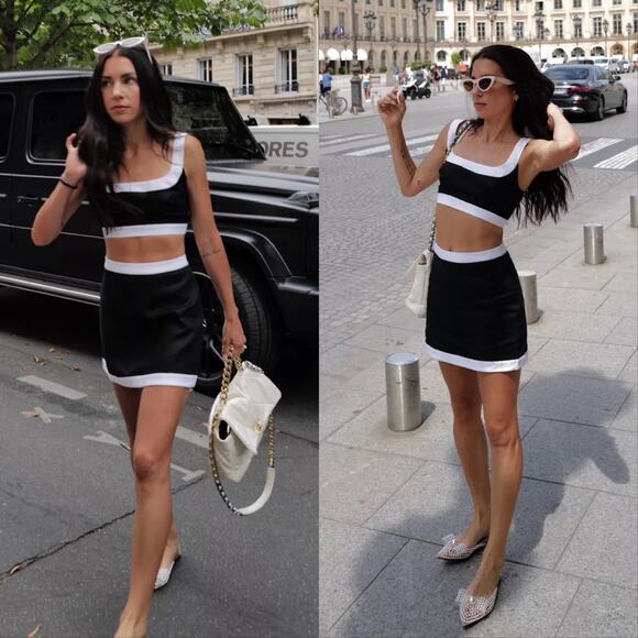 New Reformation Robbie Linen Two Piece Set - Picture 2 of 6